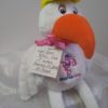 Ultimate Plush Stork Keepsake Tag