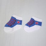 Red Star Medium Blue/White Boys Socks