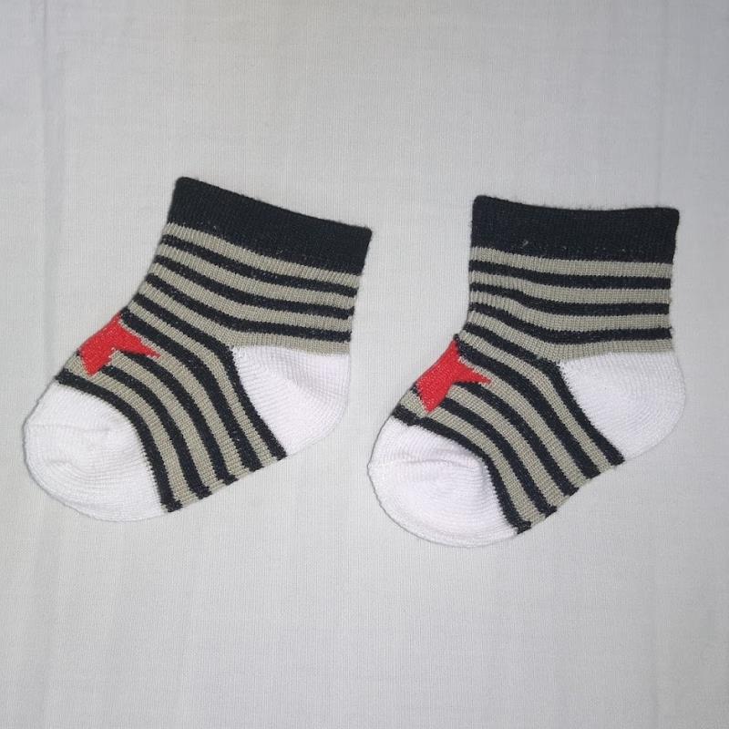 Red Star Grey/Black Stripe Socks | Storks.com Corporate Store