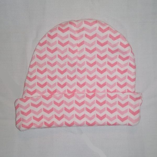 Pink Chevron Pattern Girls Cap