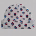 Grey Bears with Red and Blue, White Boys Cap