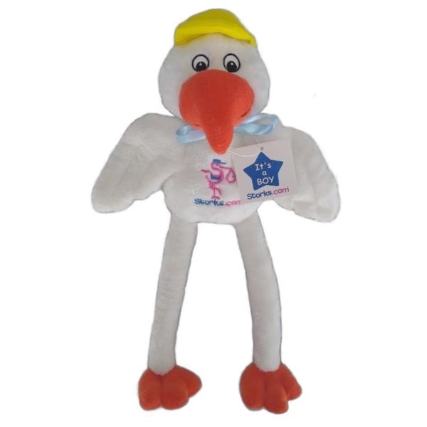 Plush Stork Keepsake Boy