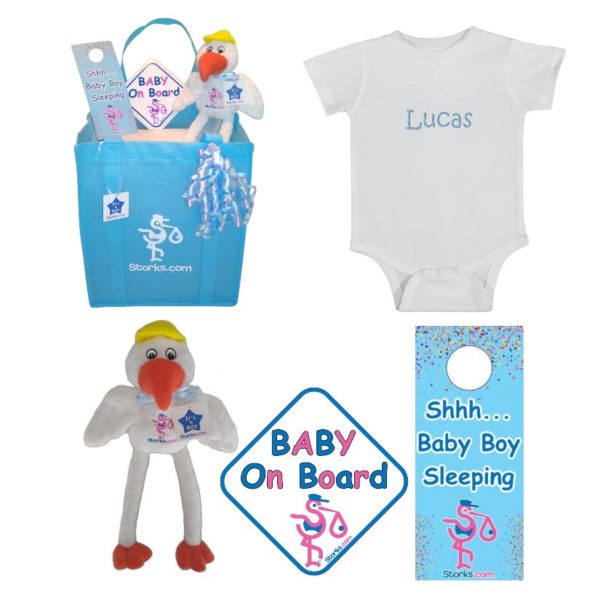 Personalized Bodysuit Gift Bundle for Boys