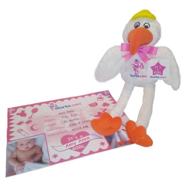 Plush Stork for Girls