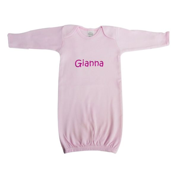 Pink Interlock Infant Gown