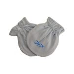 Personalized Infant Mittens Blue